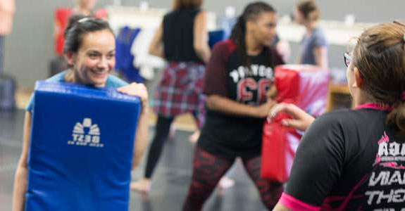 Womens Self-Defense Class Technqiue Practice